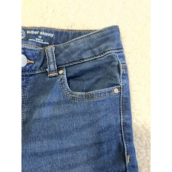 Wonder Nation Jeans, Girls Size 10, Blue, Denim, Super Skinny - Picture 6 of 8